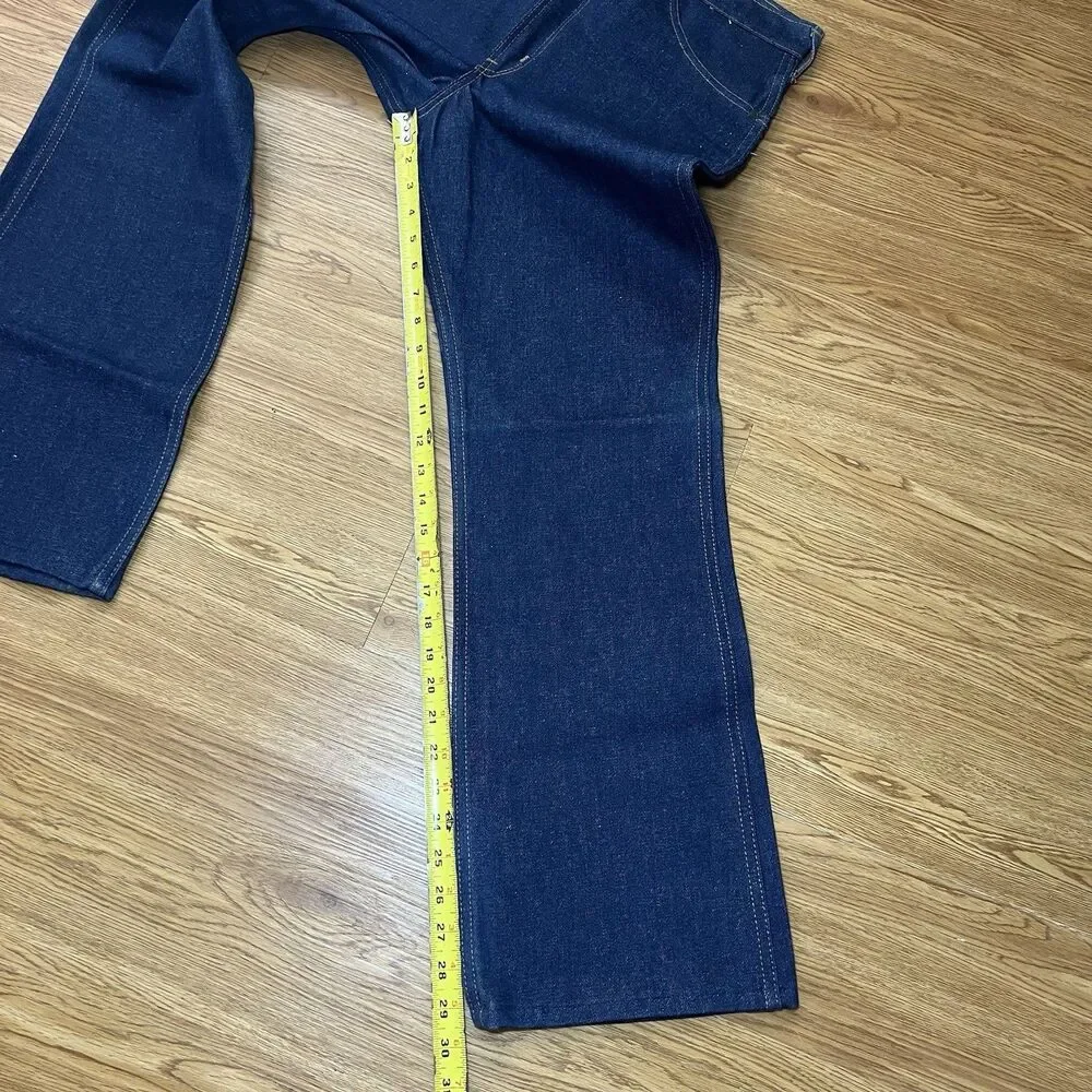 VTG 70s NOS Dee Cee Bootcut Flare Jeans Mens Sz 34x30 Western Cowboy Rodeo USA